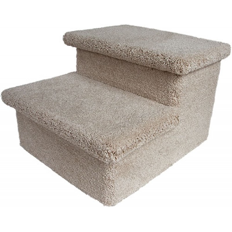 Carpeted Wooden Dog Stairs | C & D Pet Products