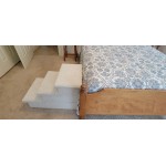 3-Step Carpeted Dog Stairs - Natural Carpet