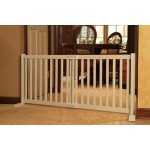 Dynamic Accents Kensington 20" Tall Adjustable Freestanding Warm White Dog Gate