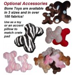 Optional Accessory - Bone Toy or an Accent Pillow to match crate mats