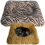 Puppy Hugger Square Pillow Pet Bed - Animal prints