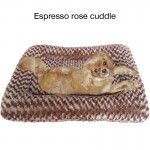 Puppy Hugger Square Pillow Pet Bed - espresso cuddlerose