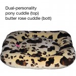 Puppy Hugger Square Pillow Pet Bed - Pony and Butter Cuddlerose