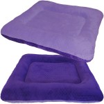 Square Pillow Pet Bed - Purple reversible