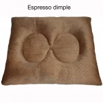 Puppy Hugger Two's Company Luxury Designer Dog Bed - Espresso Dimples