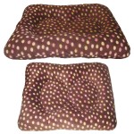 Puppy Hugger Two's Company Luxury Designer Dog Bed - Dots print fabric